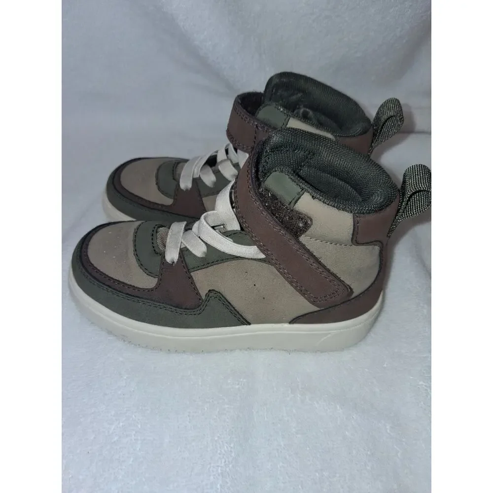 H&M Keith Haring Kid’s Brown High Top Shoes Size 10-EU Kids Boys & ❤️ Pre-owned